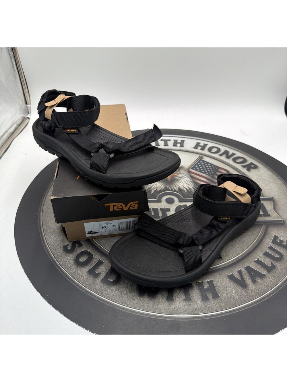 TEVA HURRICANE XLT 2 BLACK SPORT STRAP OUTDOOR MEN'S SANDALS SIZE US 10/UK 9 NEW